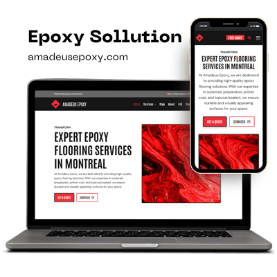 Epoxy Solution Flooring Website Design by Aquorix